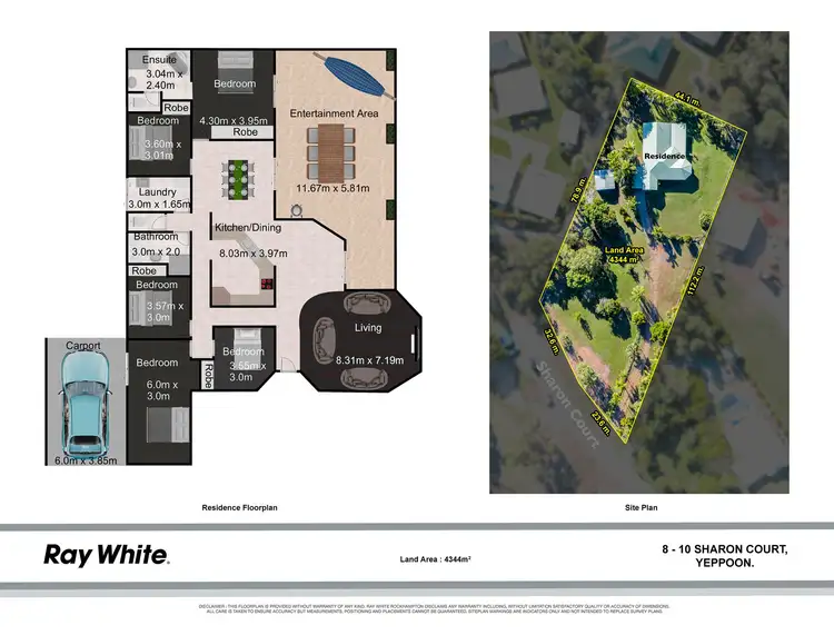 Floorplan of Homely house listing, 8-10 Sharon Court, Yeppoon QLD 4703