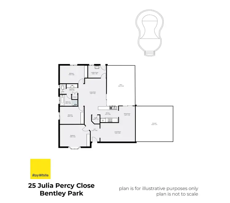 Floorplan of Homely house listing, 25 Julia Percy Close, Bentley Park QLD 4869