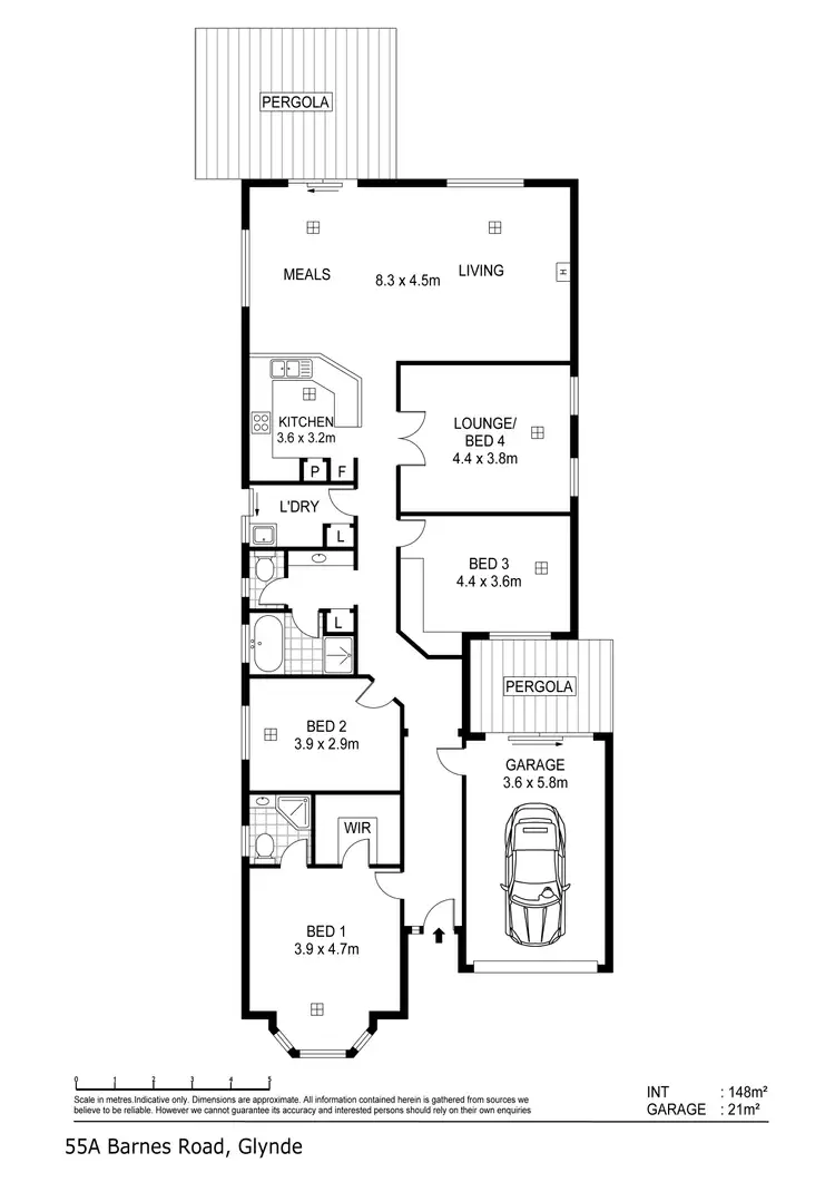 Floorplan of Homely house listing, 55a Barnes Road, Glynde SA 5070