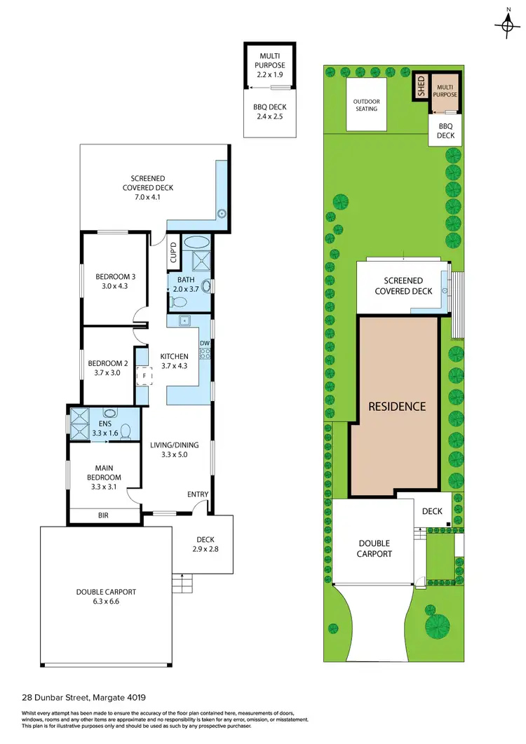 Floorplan of Homely house listing, 28 Dunbar Street, Margate QLD 4019