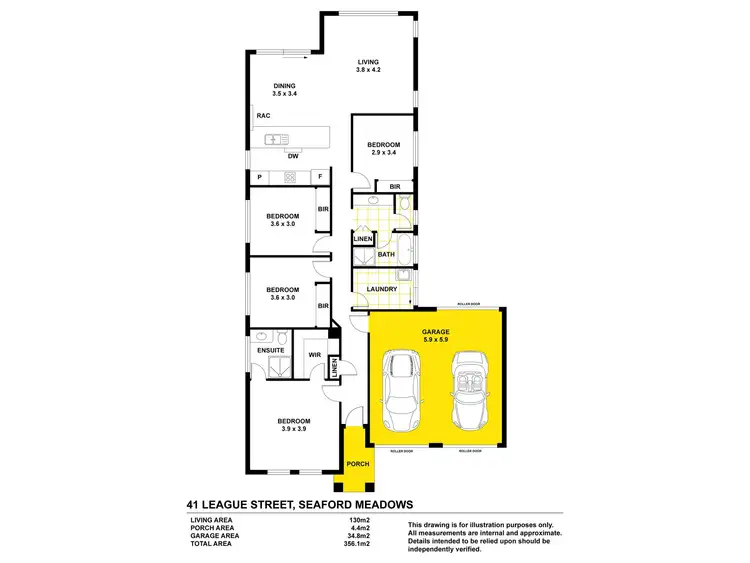 Floorplan of Homely house listing, 41 League Street, Seaford Meadows SA 5169
