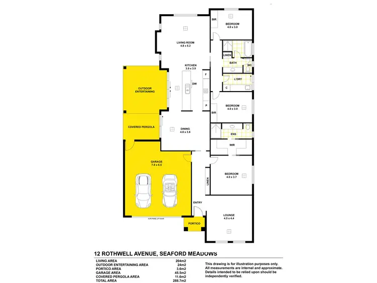 Floorplan of Homely house listing, 12 Rothwell Avenue, Seaford Meadows SA 5169