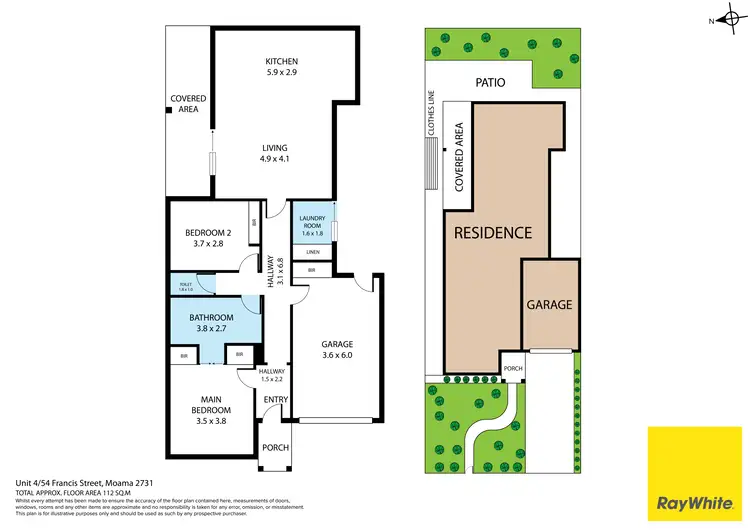 Floorplan of Homely townhouse listing, 4/54 Francis Street, Moama NSW 2731