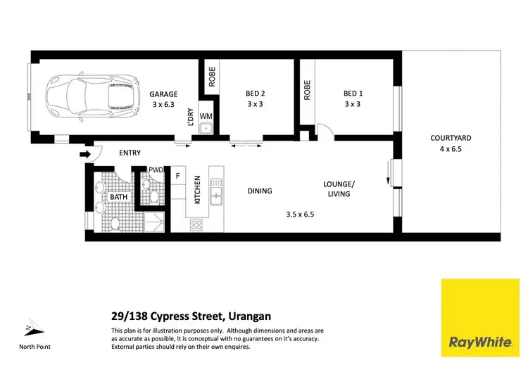 Floorplan of Homely unit listing, 29/138 Cypress Street, Urangan QLD 4655