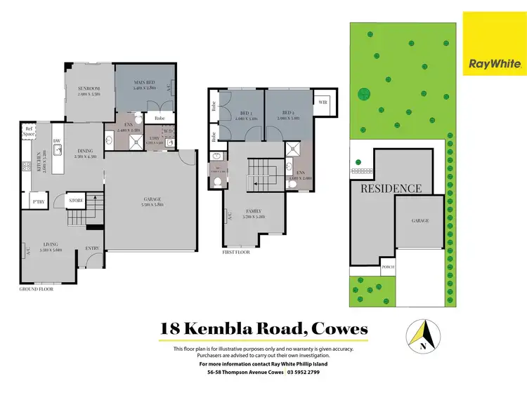 Floorplan of Homely house listing, 18 Kembla Road, Cowes VIC 3922