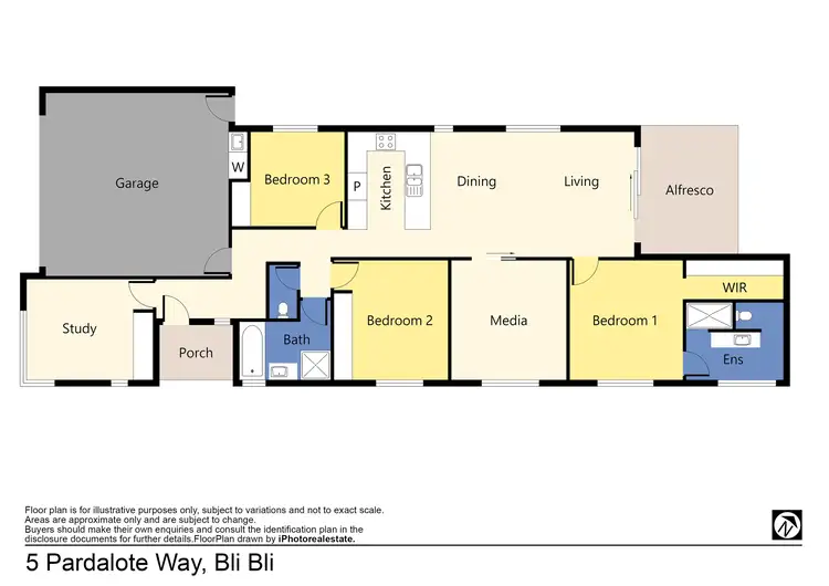 Floorplan of Homely house listing, 5 Pardalote Way, Bli Bli QLD 4560
