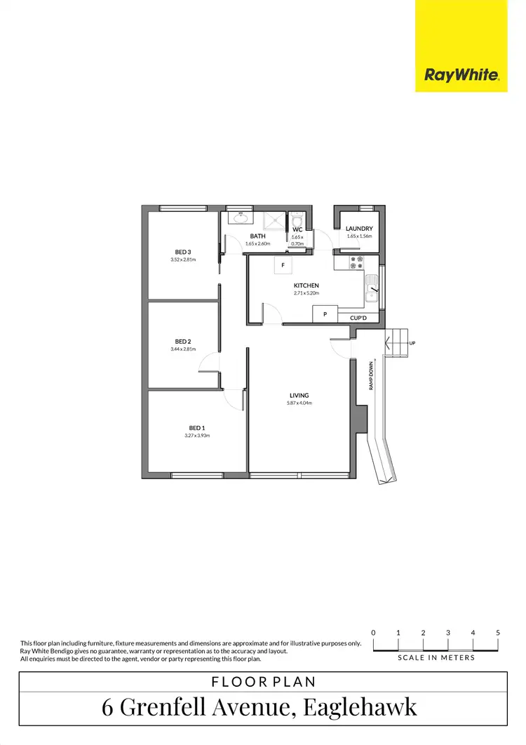 Floorplan of Homely house listing, 6 Grenfell Avenue, Eaglehawk VIC 3556