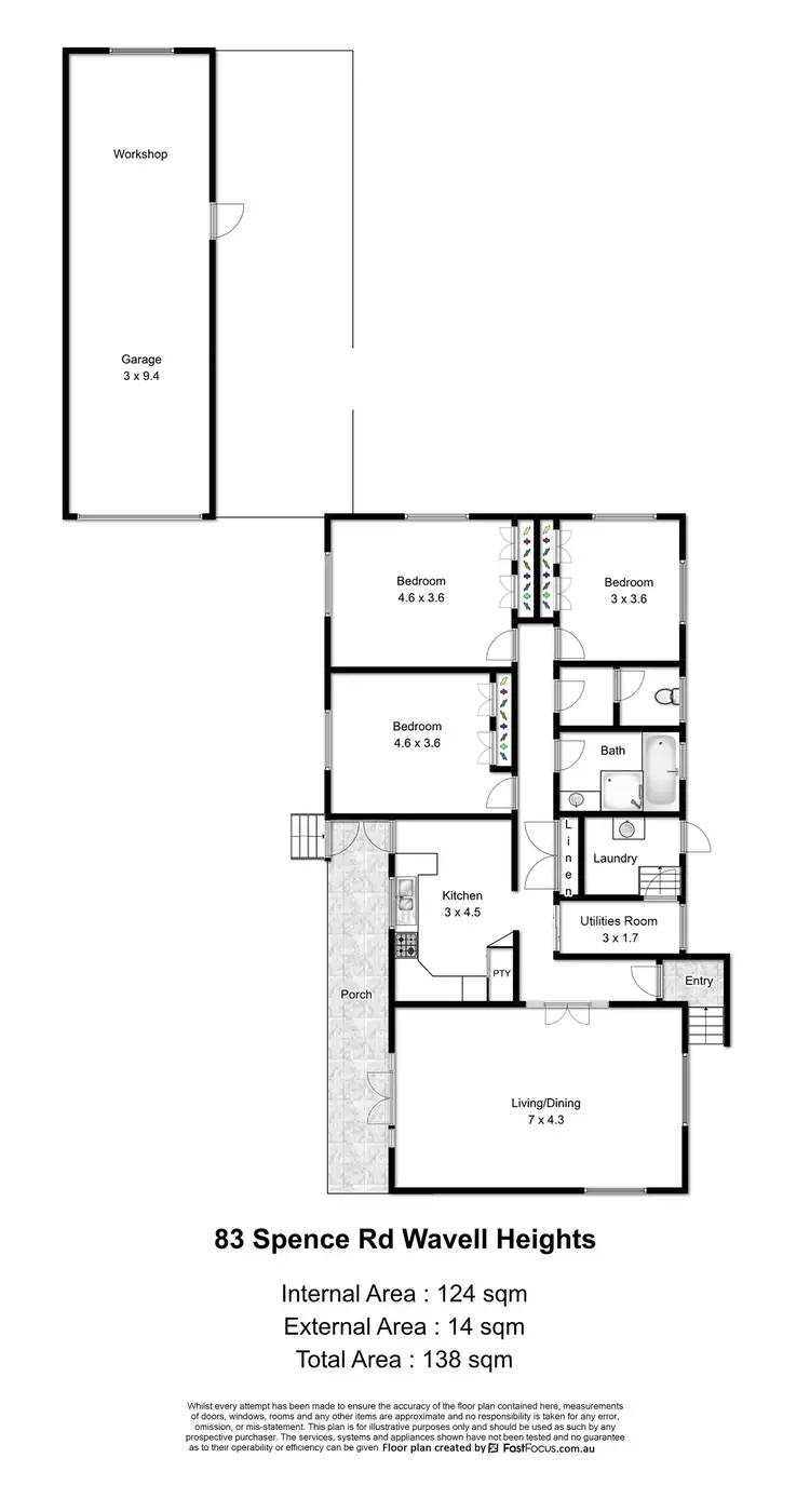 Floorplan of Homely house listing, 83 Spence Road, Wavell Heights QLD 4012
