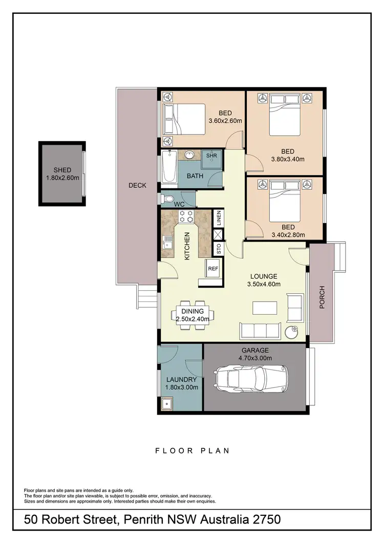 Floorplan of Homely house listing, 50 Robert Street, Penrith NSW 2750
