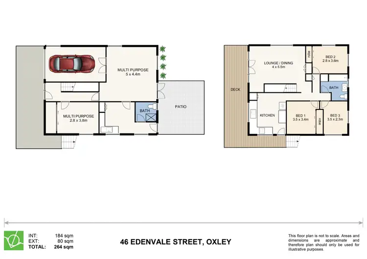Floorplan of Homely house listing, 46 Edenvale Street, Oxley QLD 4075