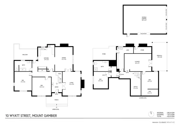 Floorplan of Homely house listing, 10 Wyatt Street, Mount Gambier SA 5290