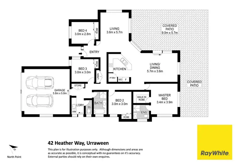 Floorplan of Homely house listing, 42 Heather Way, Urraween QLD 4655