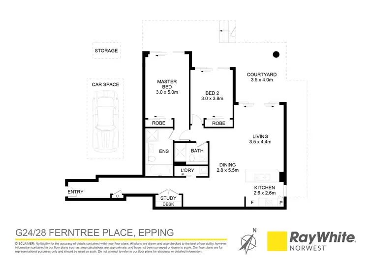 Floorplan of Homely apartment listing, G24/28 Ferntree Place, Epping NSW 2121
