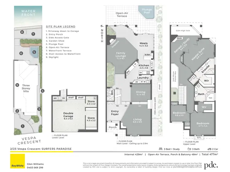 Floorplan of Homely semi-detached listing, 2/23 Vespa Crescent, Surfers Paradise QLD 4217