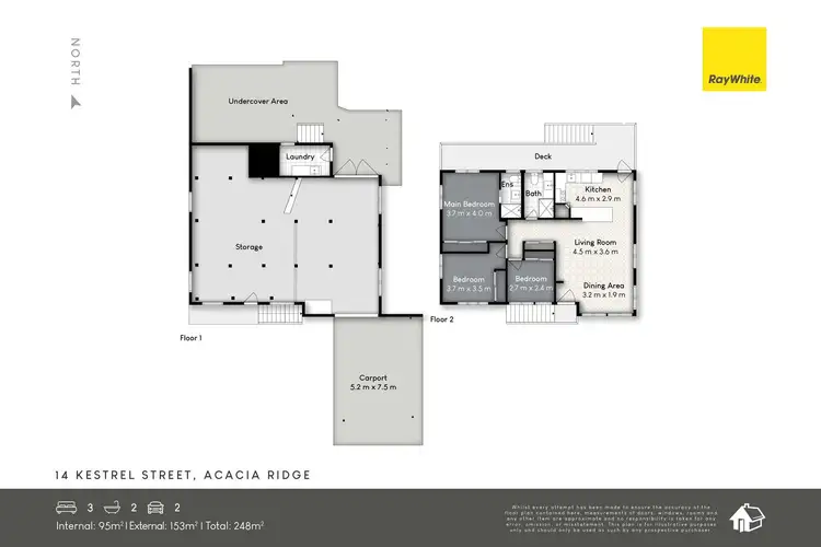 Floorplan of Homely house listing, 14 Kestrel Street, Acacia Ridge QLD 4110