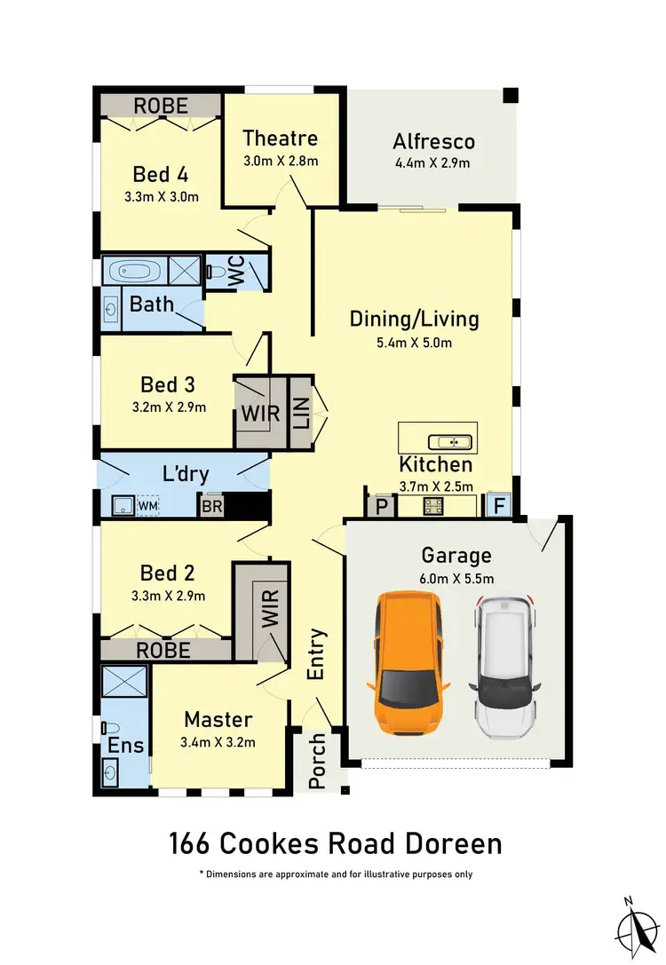 Floorplan of Homely house listing, 166 Cookes Road, Doreen VIC 3754