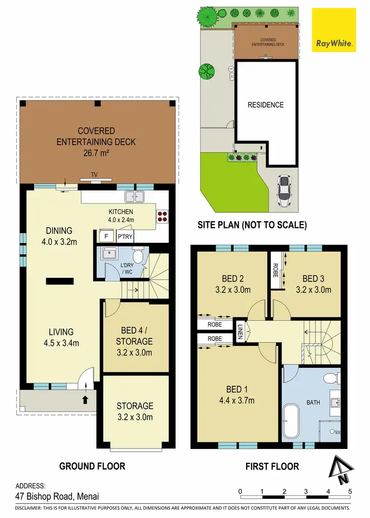 Floorplan of Homely townhouse listing, 47 Bishop Road, Menai NSW 2234