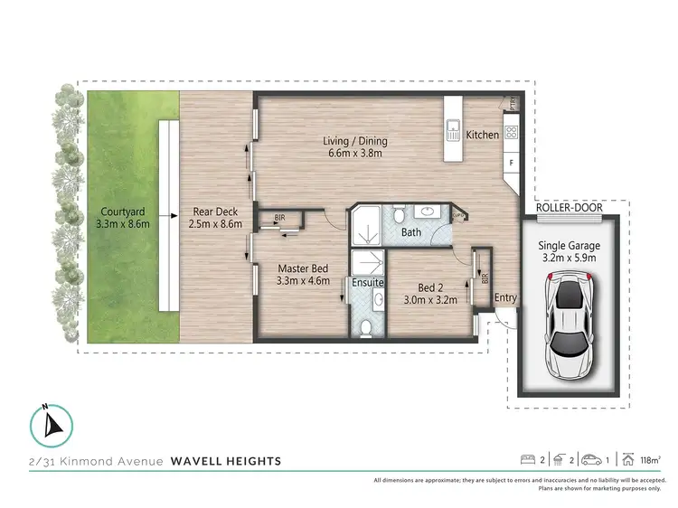 Floorplan of Homely unit listing, 2/31 Kinmond Avenue, Wavell Heights QLD 4012