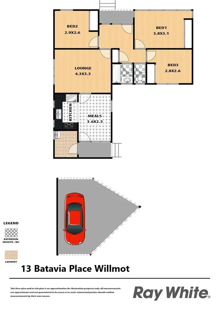 Floorplan of Homely house listing, 13 Batavia Place, Willmot NSW 2770