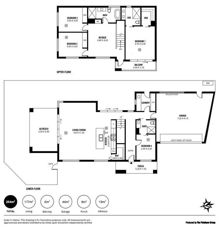 Floorplan of Homely house listing, 1A Eltham Court, Fulham SA 5024