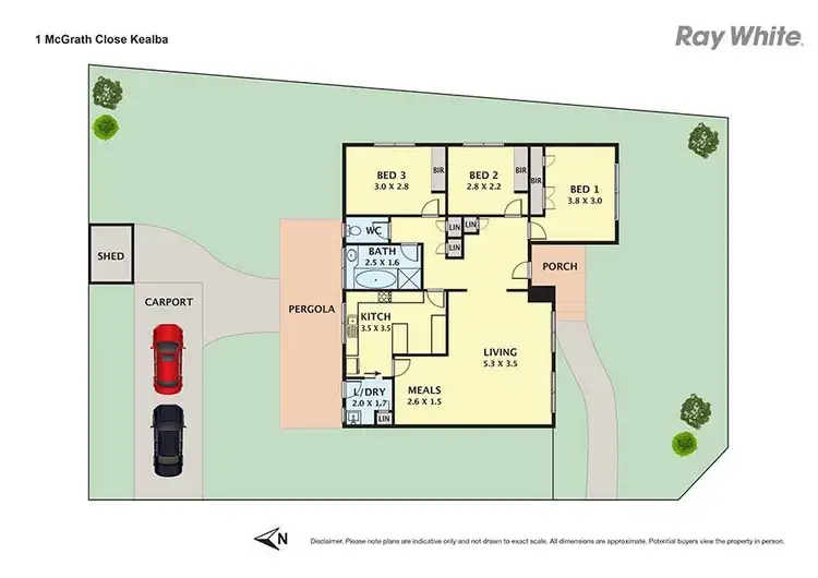 Floorplan of Homely house listing, 1 McGrath Close, Kealba VIC 3021