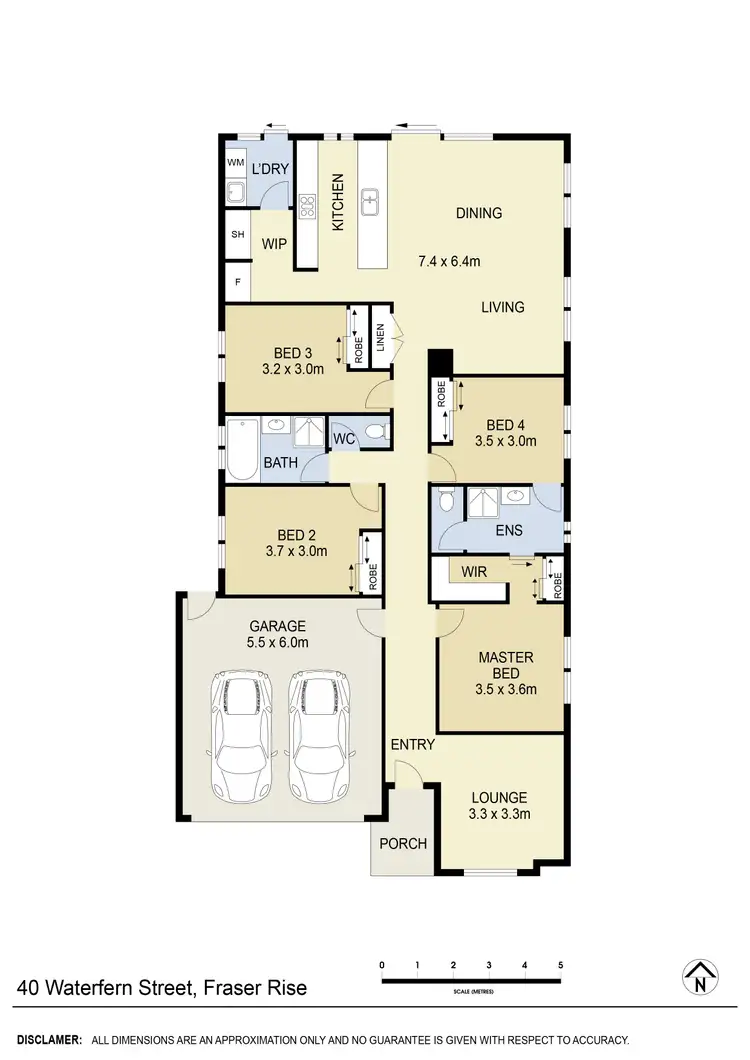 Floorplan of Homely house listing, 40 Waterfern Street, Fraser Rise VIC 3336