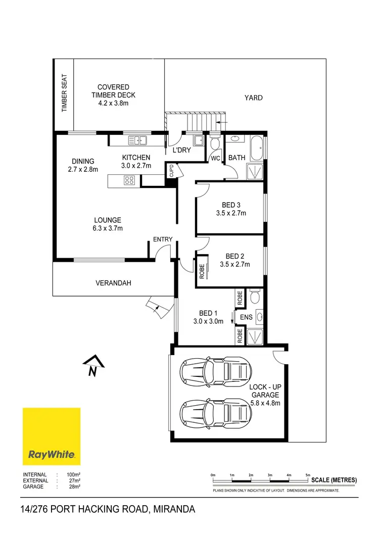 Floorplan of Homely villa listing, 14/276 Port Hacking Road, Miranda NSW 2228