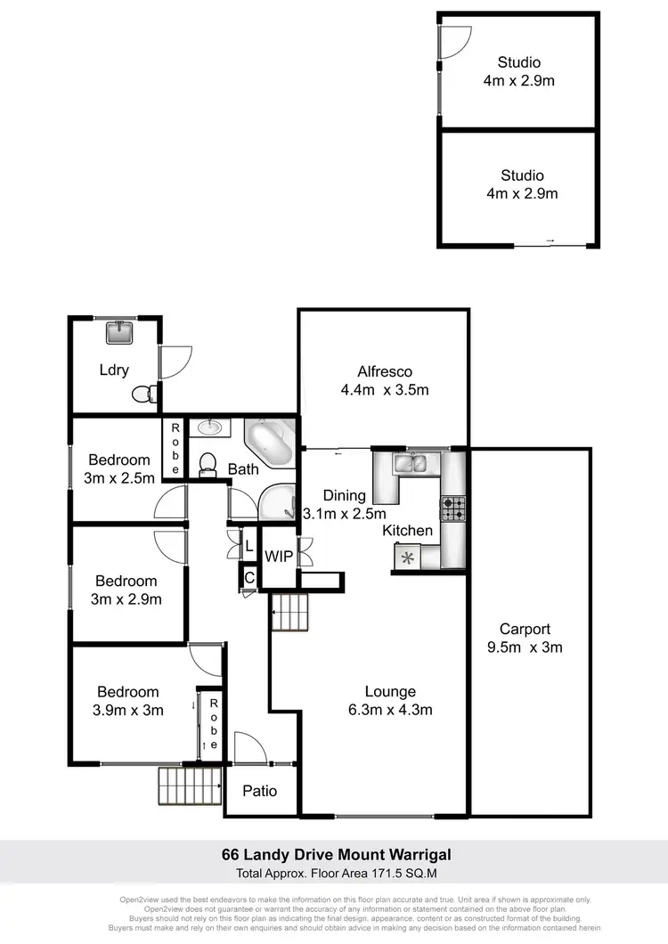 Floorplan of Homely house listing, 66 Landy Drive, Mount Warrigal NSW 2528
