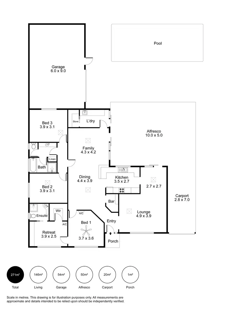 Floorplan of Homely house listing, 20 Australia Two Avenue, North Haven SA 5018