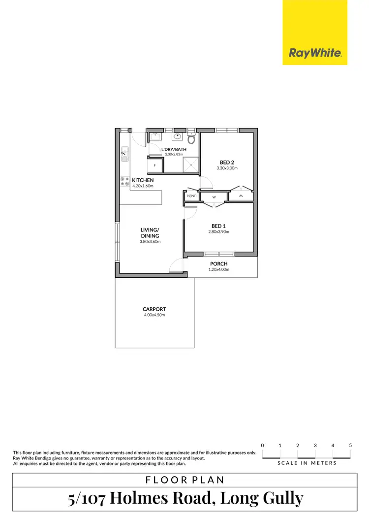 Floorplan of Homely house listing, 5/107 Holmes Road, Long Gully VIC 3550