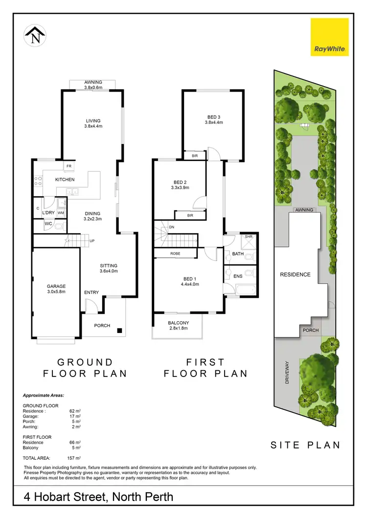 Floorplan of Homely house listing, 4 Hobart Street, North Perth WA 6006