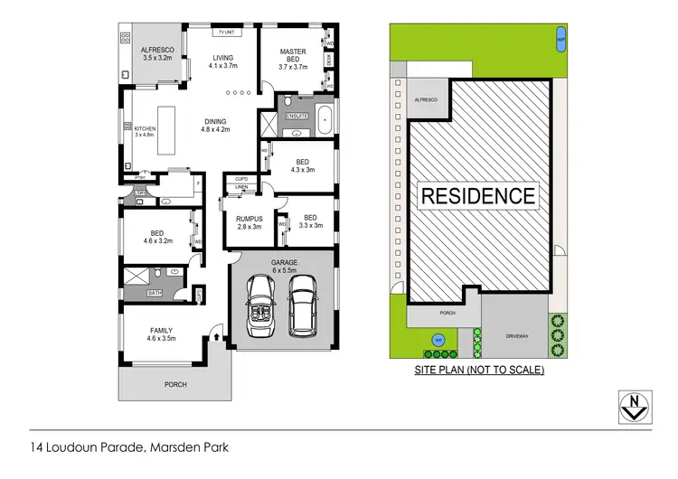 Floorplan of Homely house listing, 14 Loudon Parade, Marsden Park NSW 2765