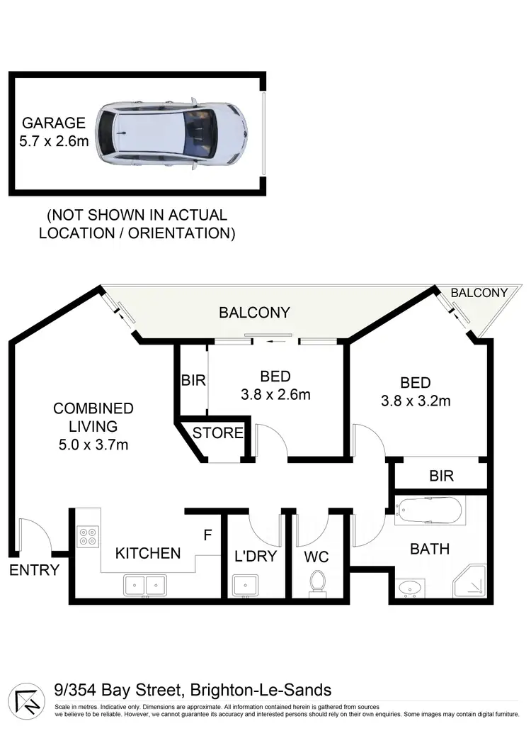 Floorplan of Homely unit listing, 9/354 Bay Street, Brighton-Le-Sands NSW 2216