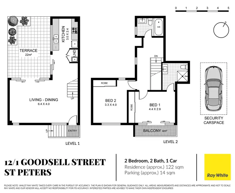 Floorplan of Homely apartment listing, 12/1 Goodsell Street, St Peters NSW 2044