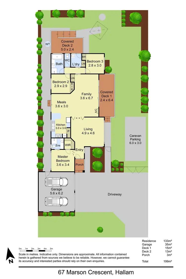 Floorplan of Homely house listing, 67 Marson Crescent, Hallam VIC 3803