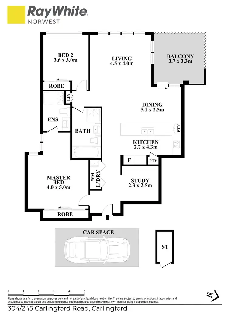Floorplan of Homely apartment listing, 304/245 Carlingford Road, Carlingford NSW 2118