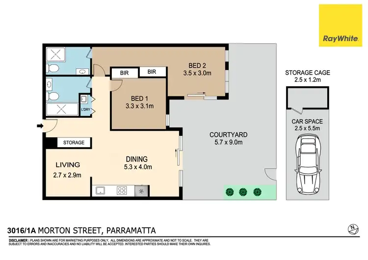 Floorplan of Homely apartment listing, 3016/1A Morton Street, Parramatta NSW 2150