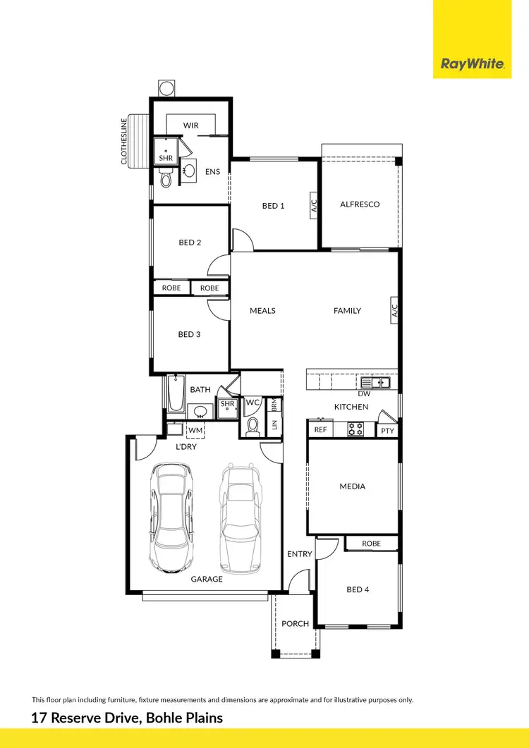 Floorplan of Homely house listing, 17 Reserve Drive, Bohle Plains QLD 4817
