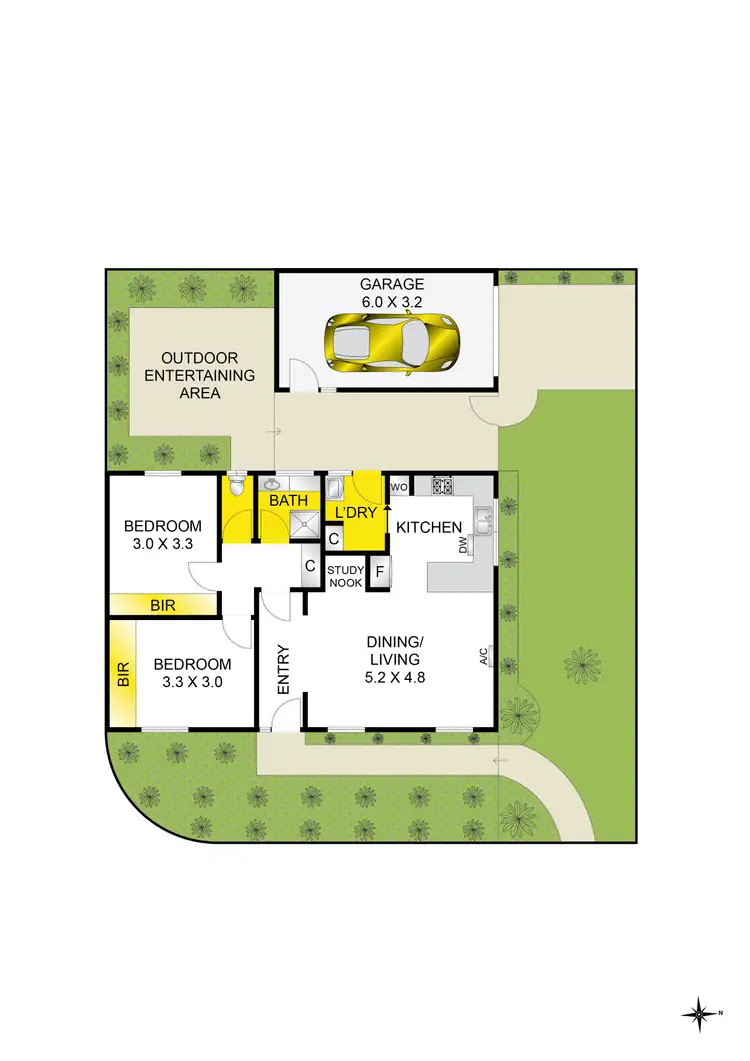 Floorplan of Homely unit listing, 1/209-211 Mount Pleasant Road, Highton VIC 3216
