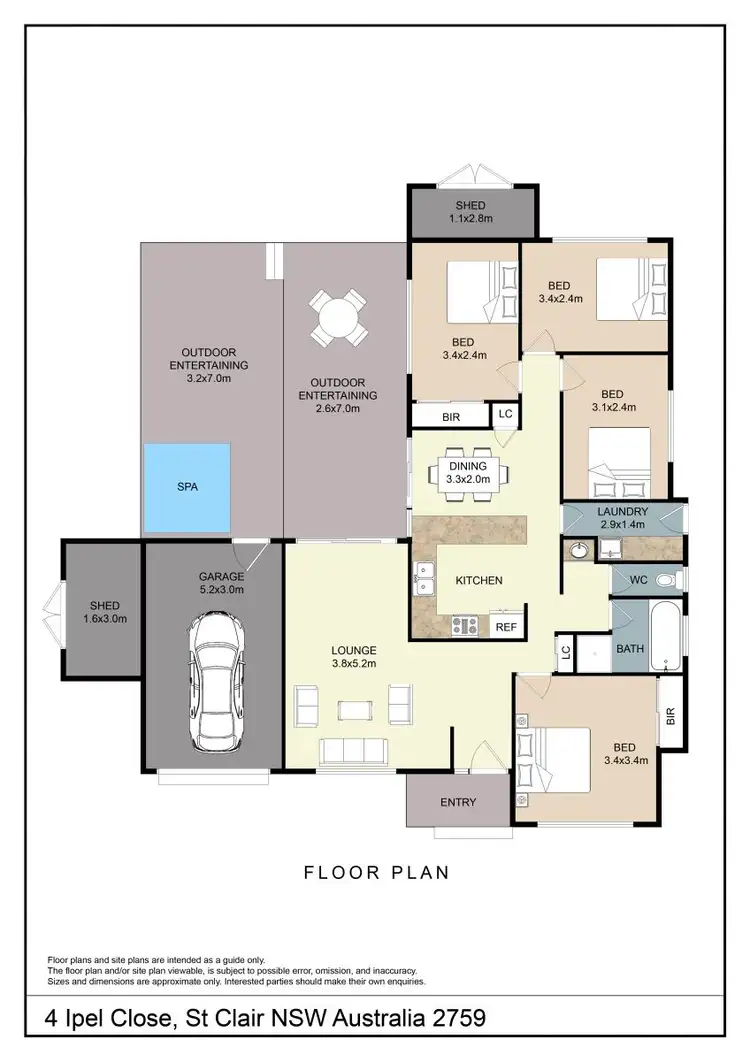 Floorplan of Homely house listing, 4 Ipel Close, St Clair NSW 2759
