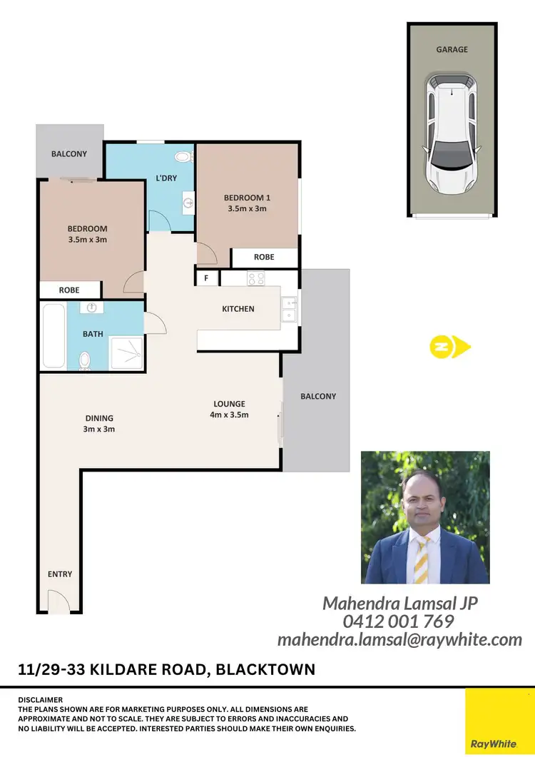 Floorplan of Homely apartment listing, 11/29-33 Kildare Road, Blacktown NSW 2148