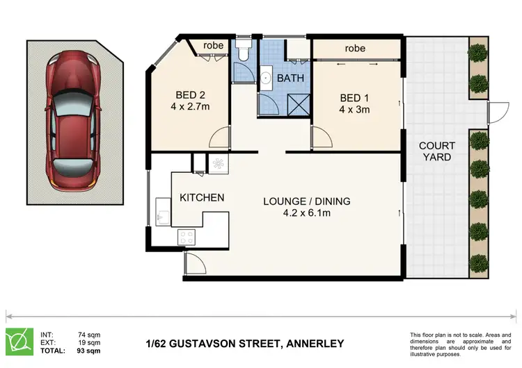 Floorplan of Homely unit listing, 1/62 Gustavson Street, Annerley QLD 4103