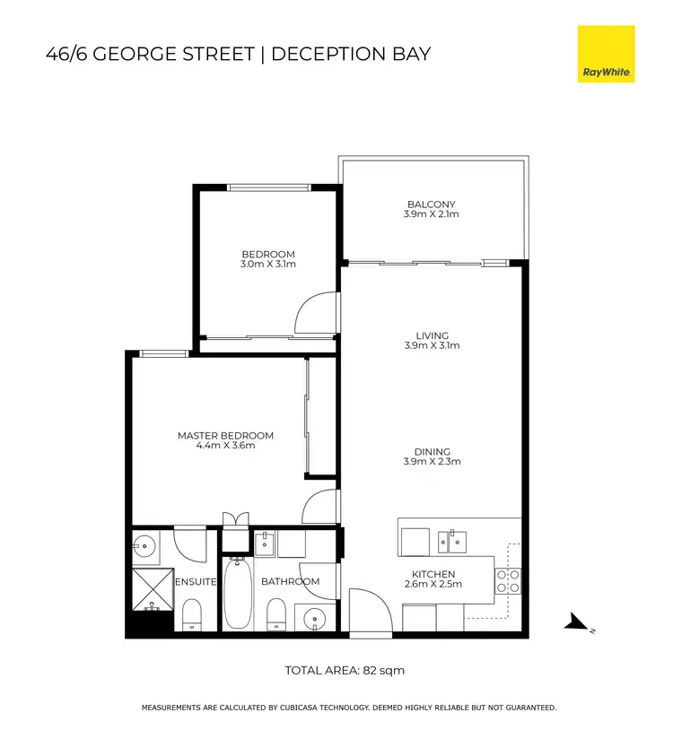 Floorplan of Homely unit listing, 46/6 George Street, Deception Bay QLD 4508