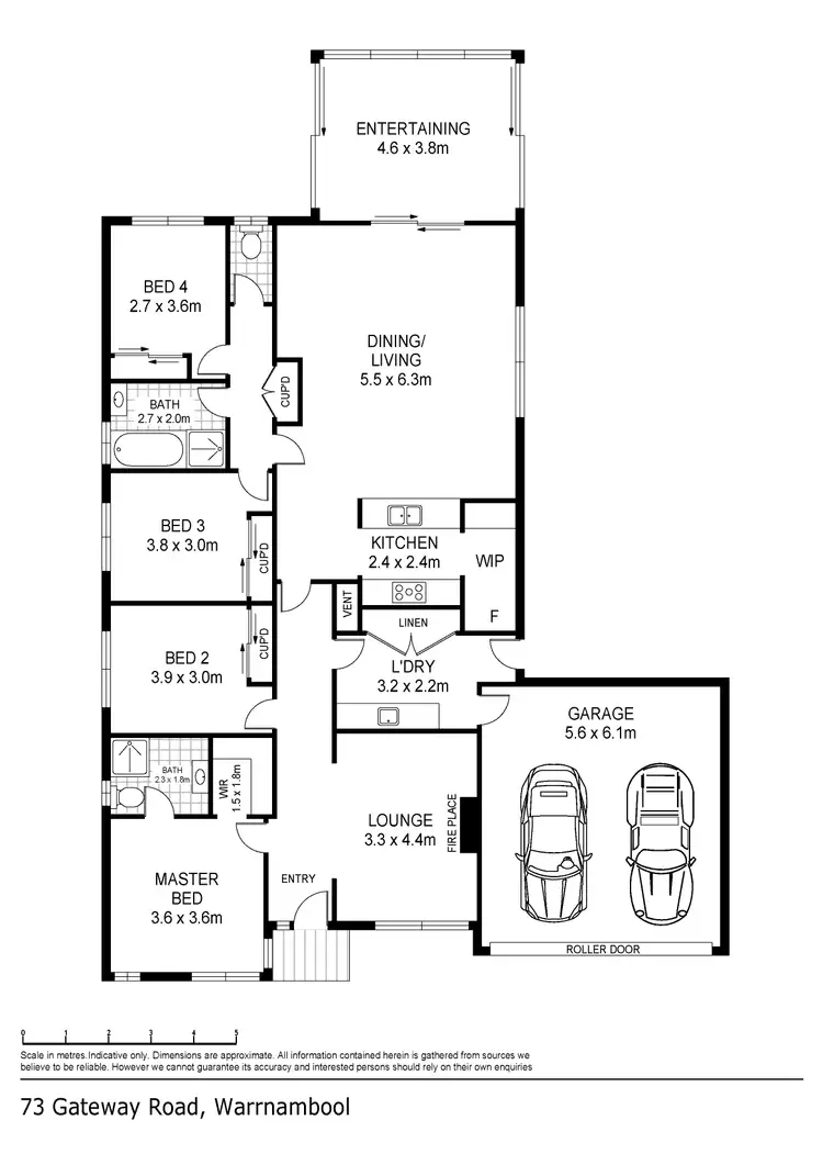 Floorplan of Homely house listing, 73 Gateway Road, Warrnambool VIC 3280