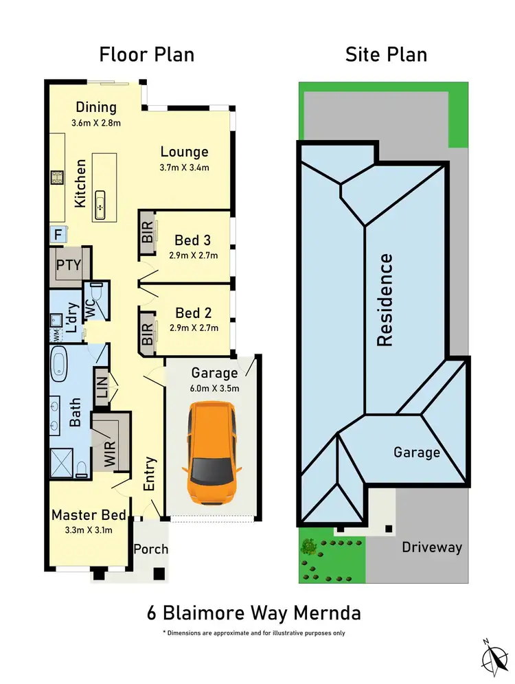 Floorplan of Homely house listing, 6 Blaimore Way, Mernda VIC 3754