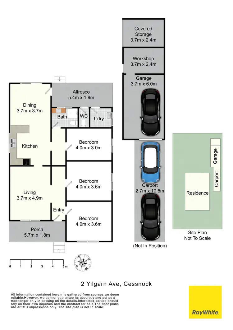 Floorplan of Homely house listing, 2 Yilgarn Avenue, Cessnock NSW 2325