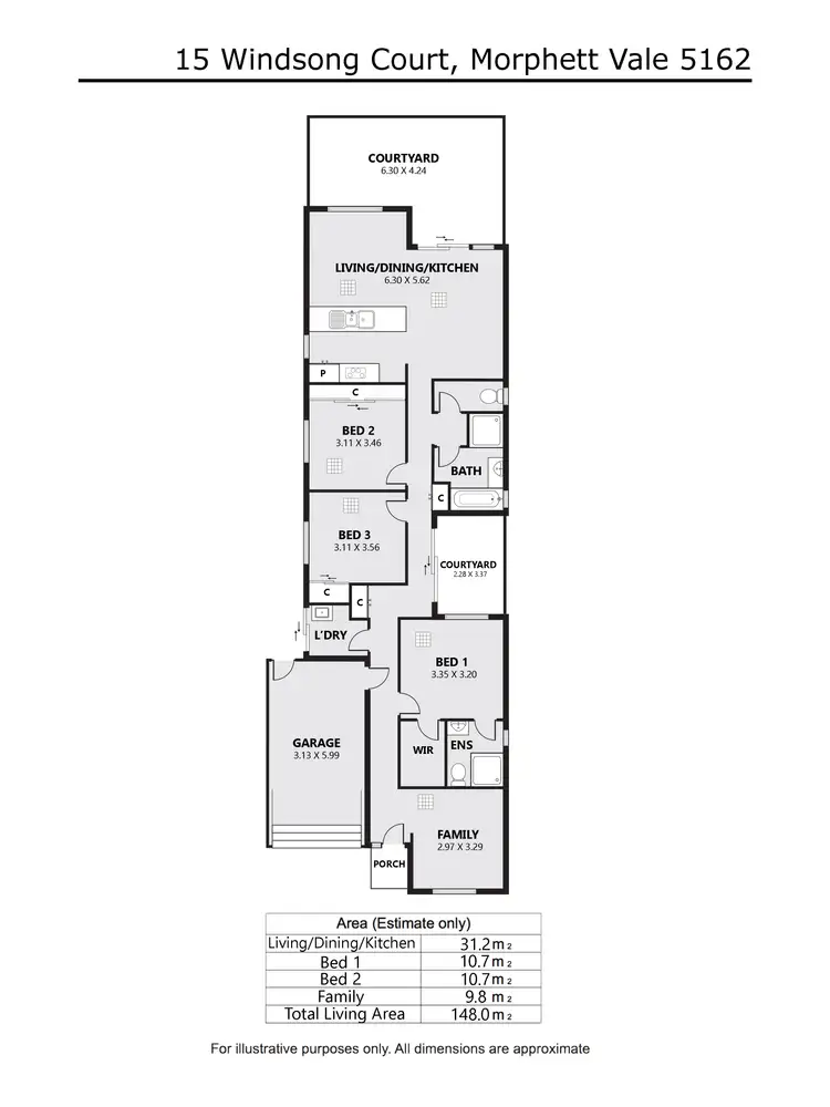 Floorplan of Homely house listing, 8/15 Windsong Court, Morphett Vale SA 5162