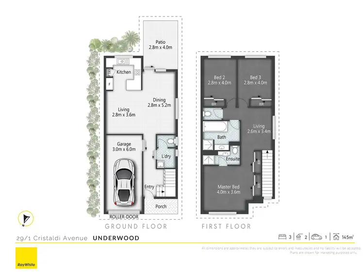 Floorplan of Homely townhouse listing, 29/1 Cristaldi Avenue, Underwood QLD 4119