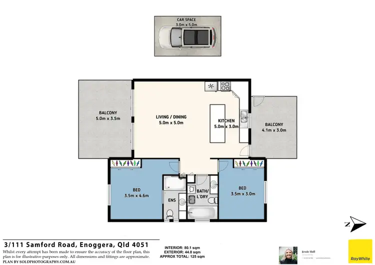 Floorplan of Homely unit listing, 3/111 Samford Road, Enoggera QLD 4051