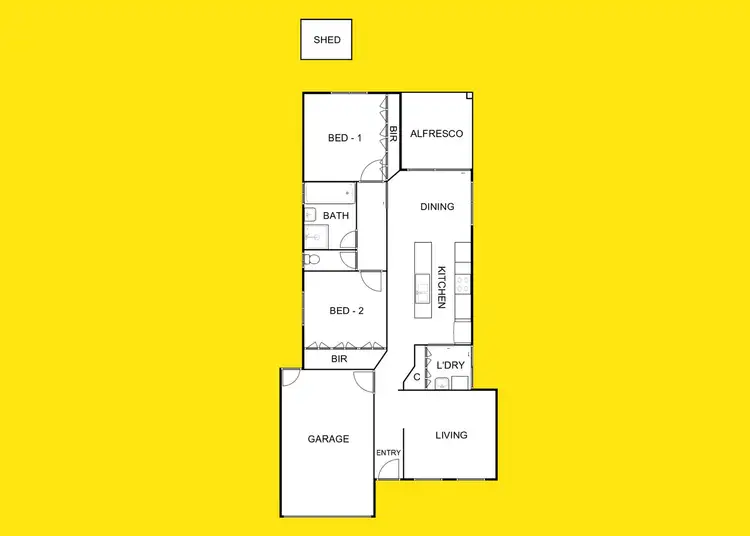 Floorplan of Homely house listing, 5 The Centre Way, Mildura VIC 3500